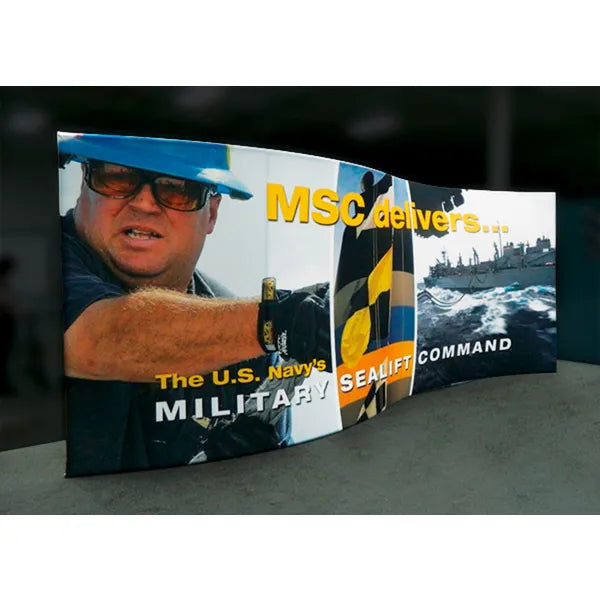 Formulate Master 20ft WSC1 Serpentine Curve Fabric Backwall