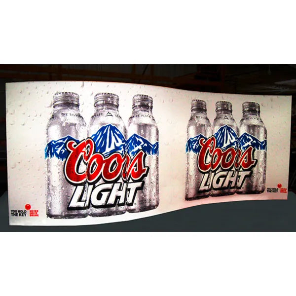 Formulate Master 20ft WSC1 Serpentine Curve Fabric Backwall