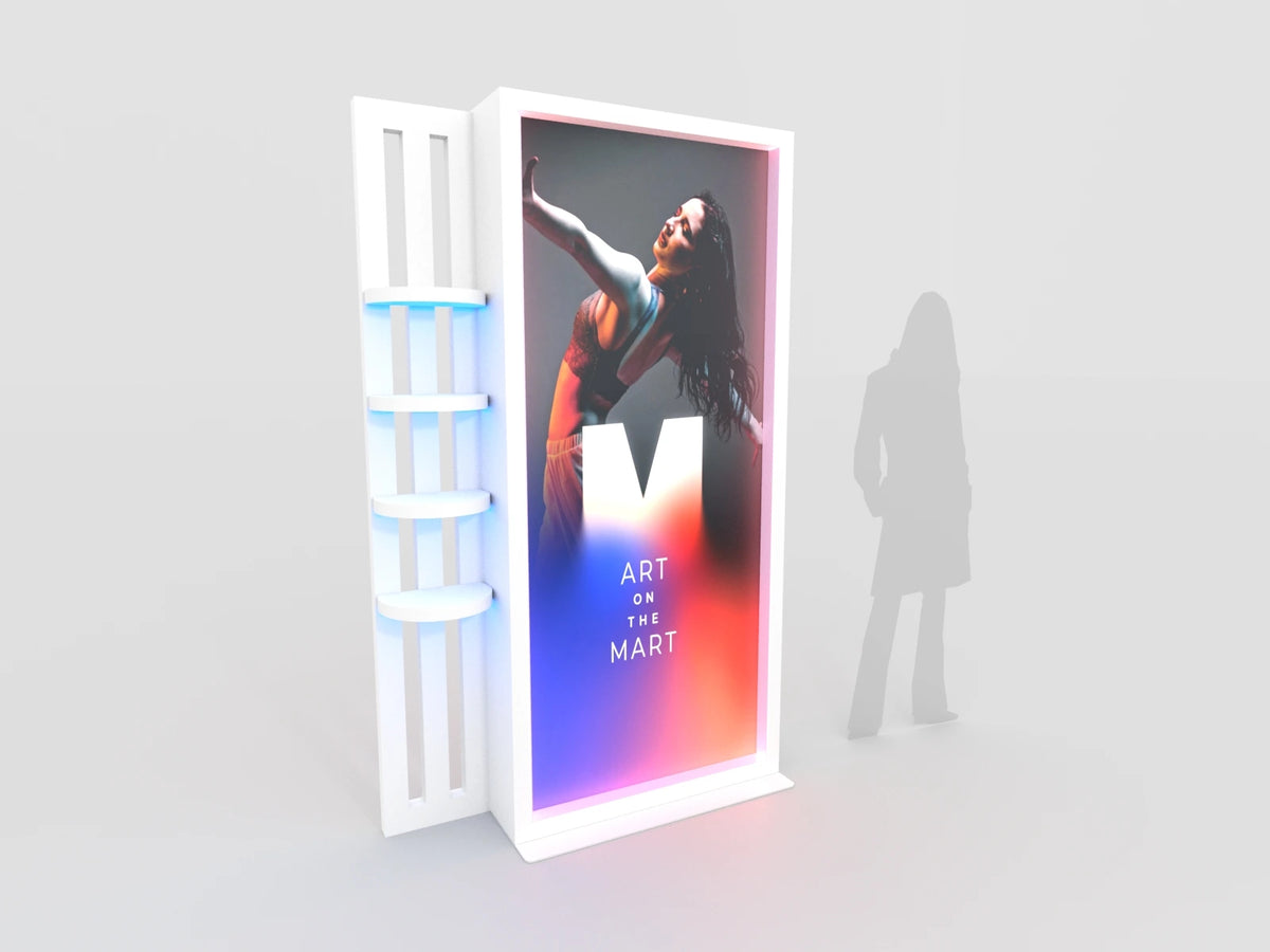 MOD-1649 Lightbox w/ Shelves