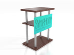 SYM-414 Portable Counter w/ Shelves