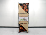 X1 2.5 ft. -- 1x3 O Fabric Pop-Up Display