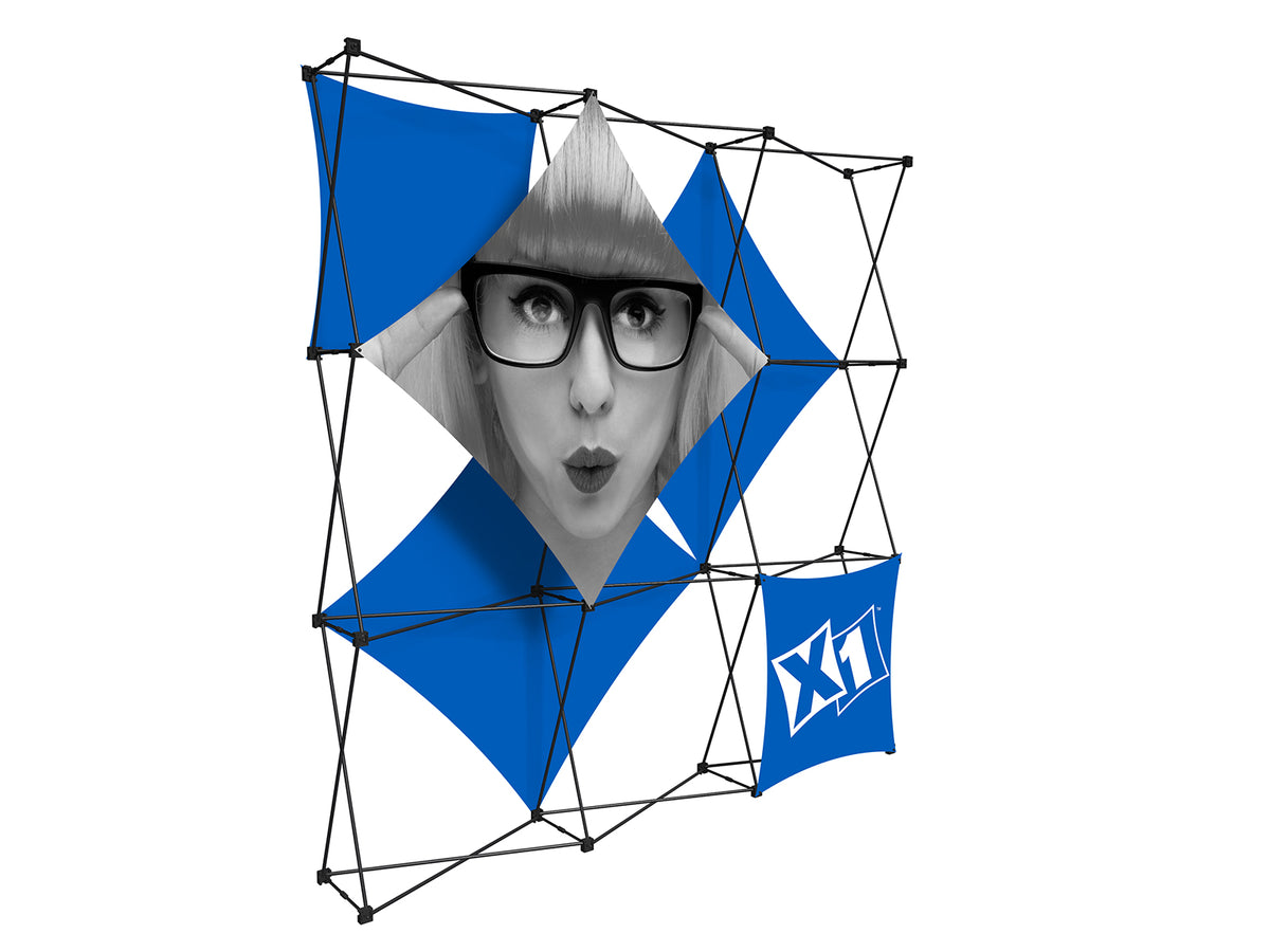 X1 8 ft. -- 3x3 C Fabric Pop-Up Display
