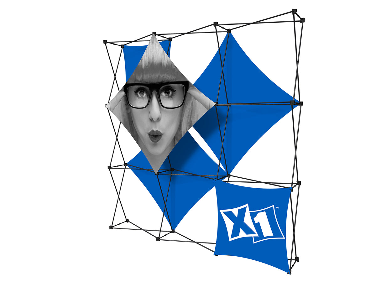 X1 8 ft. -- 3x3 C Fabric Pop-Up Display
