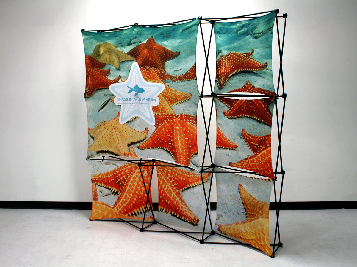 X1 8 ft. -- 3x3 H Fabric Pop-Up Display