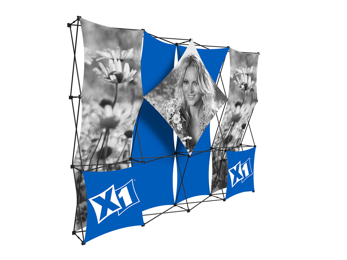 X1 10 ft. -- 4x3 B Fabric Pop-Up Display