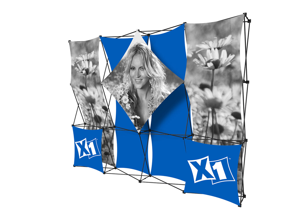 X1 10 ft. -- 4x3 B Fabric Pop-Up Display
