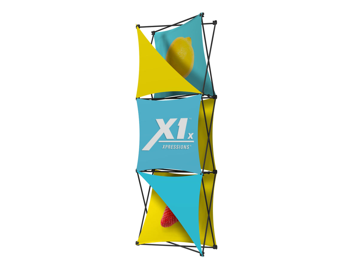X1 2.5 ft. -- 1x3 O Fabric Pop-Up Display