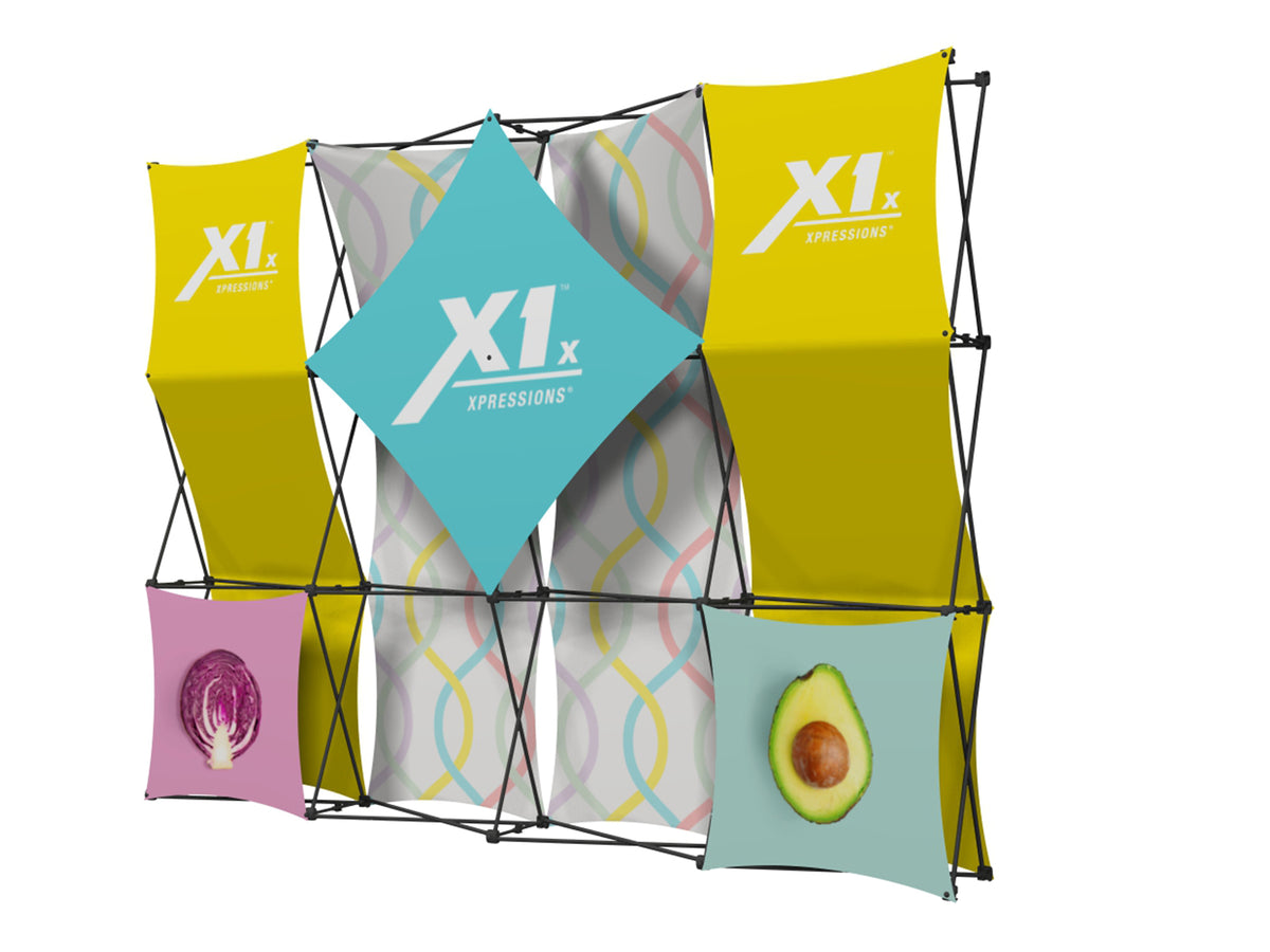 X1 10 ft. -- 4x3 E Fabric Pop-Up Display