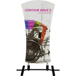 Back Graphic CONTOUR OUTDOOR SIGN WAVE 2 - PLATE BASE