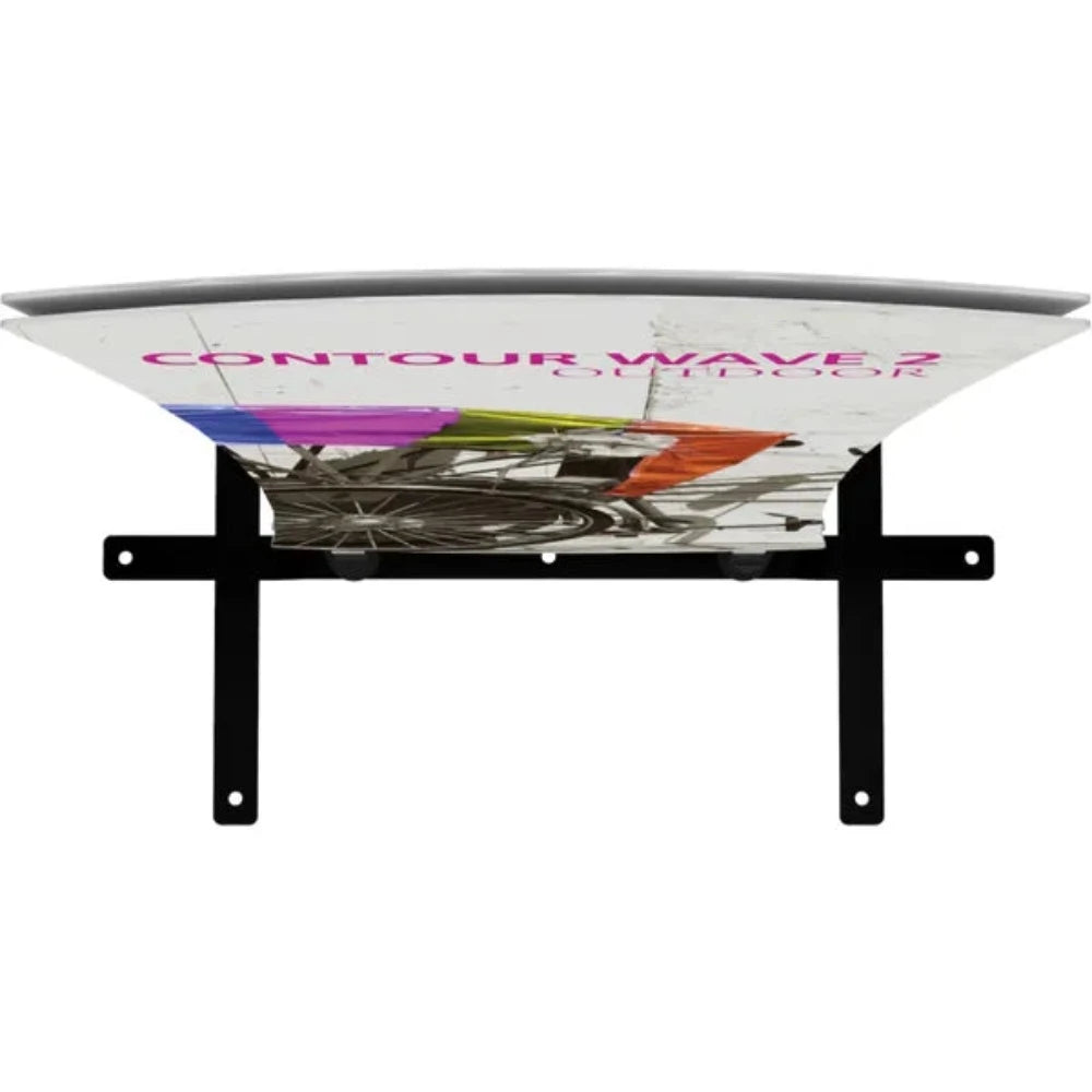 Back Graphic CONTOUR OUTDOOR SIGN WAVE 2 - PLATE BASE