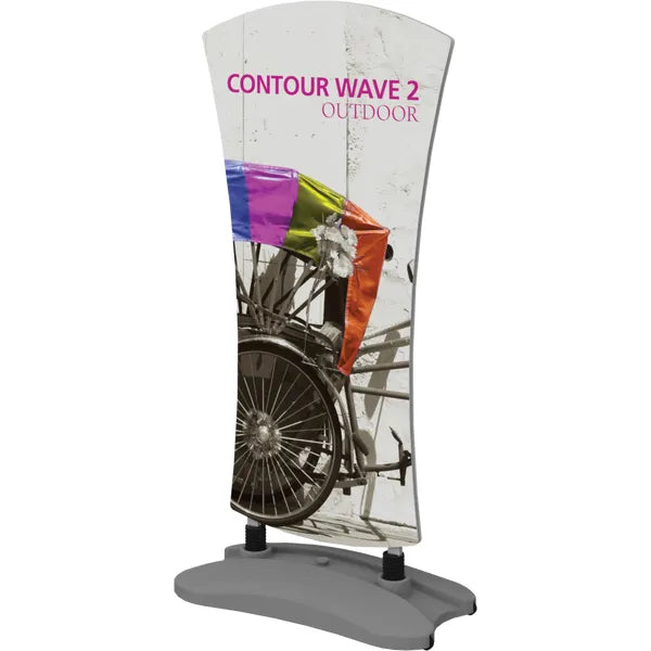 CONTOUR OUTDOOR SIGN WAVE 2 - WATER BASE