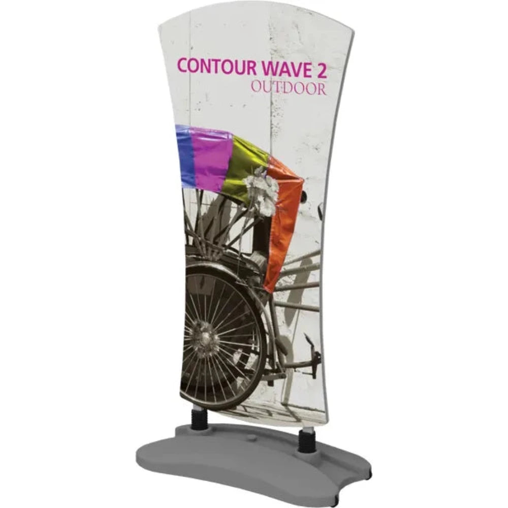 Back Graphic CONTOUR OUTDOOR SIGN WAVE 2 - WATER BASE