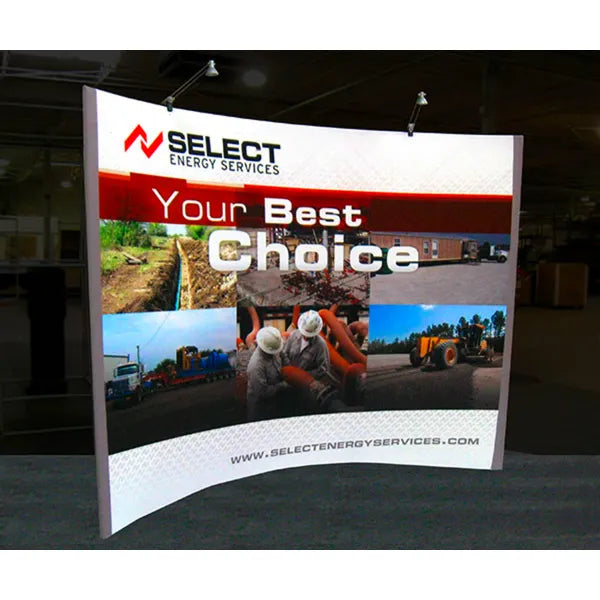 Graphic Formulate Master 10ft HC2 Horizontal Curve Fabric Backwall