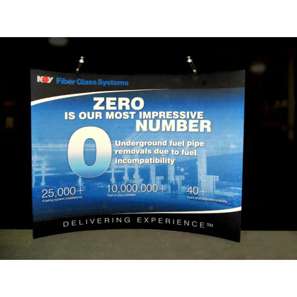 Graphic Formulate Master 10ft HC2 Horizontal Curve Fabric Backwall