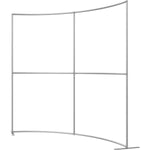 Formulate Master 8ft Horizontal Curve Fabric Backwall
