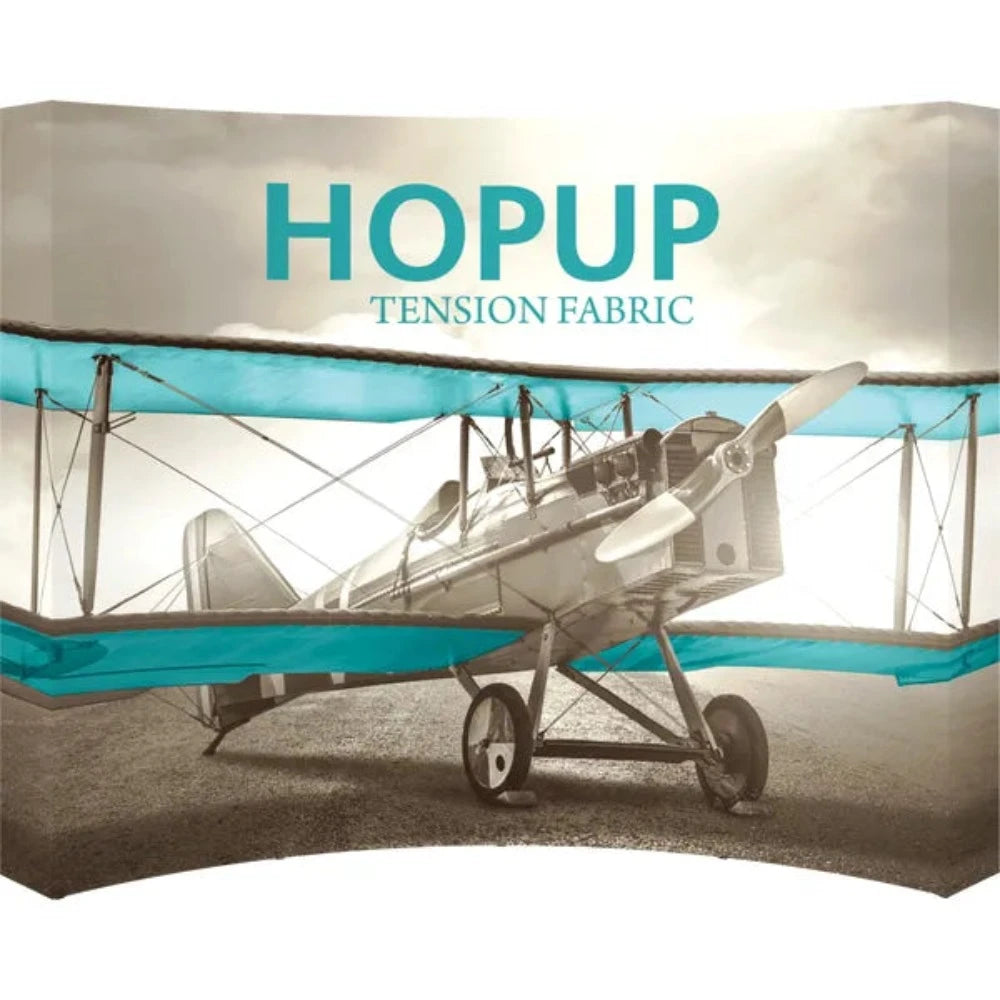 Hopup 10ft Curved Full Height Tension Fabric Display