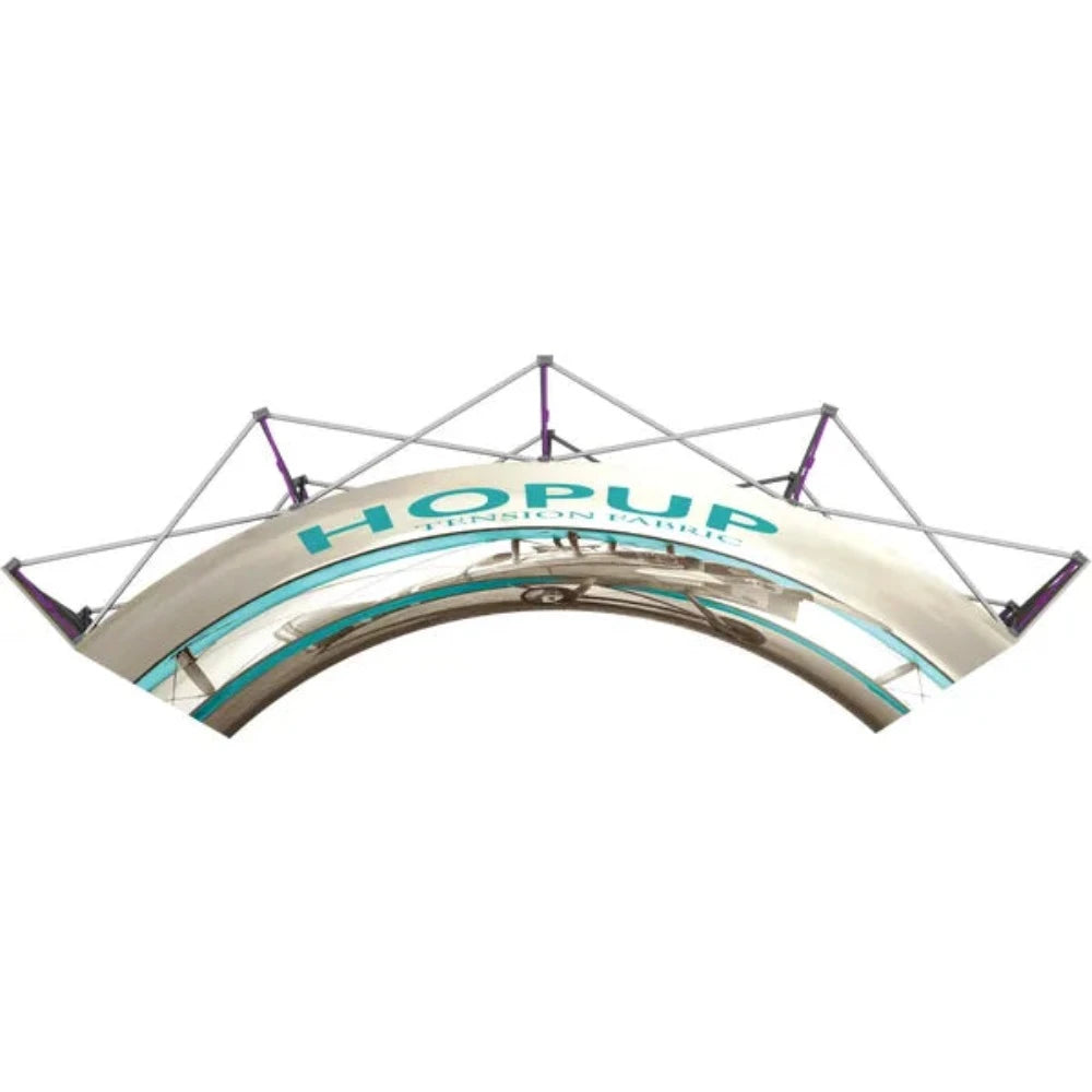 Hopup 10ft Curved Full Height Tension Fabric Display