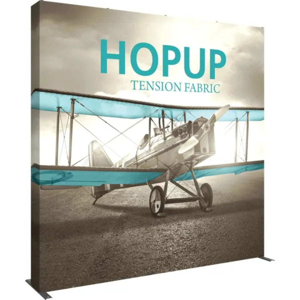 HOPUP 10FT STRAIGHT EXTRA TALL TENSION FABRIC DISPLAY