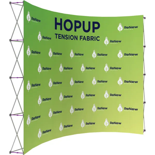 Hopup 13ft Curved Extra Tall Tension Fabric Display