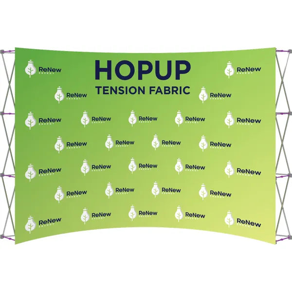 Hopup 13ft Curved Full Height Tension Fabric Display