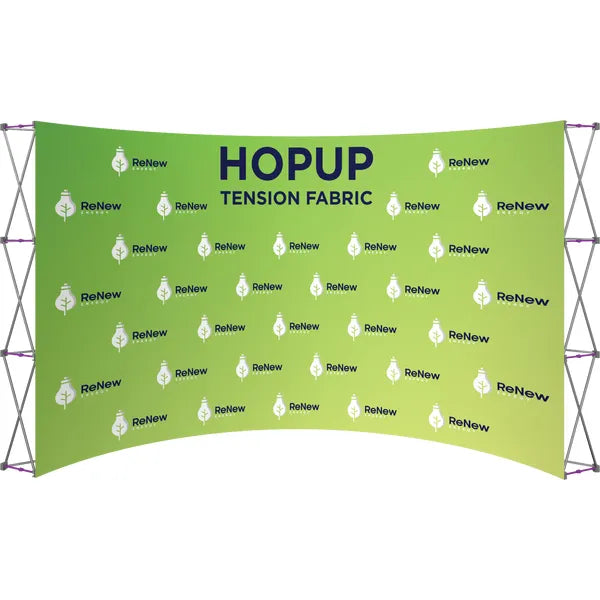 Hopup 15ft Curved Full Height Tension Fabric Display