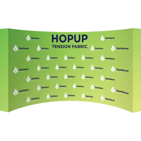 Hopup 15ft Curved Full Height Tension Fabric Display