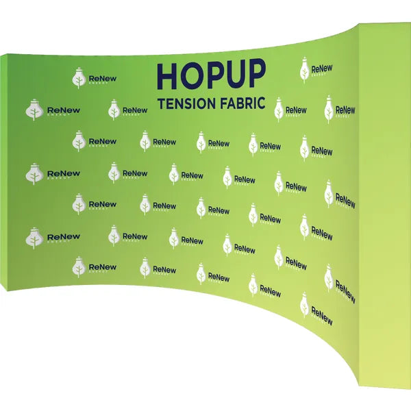 Hopup 15ft Curved Full Height Tension Fabric Display
