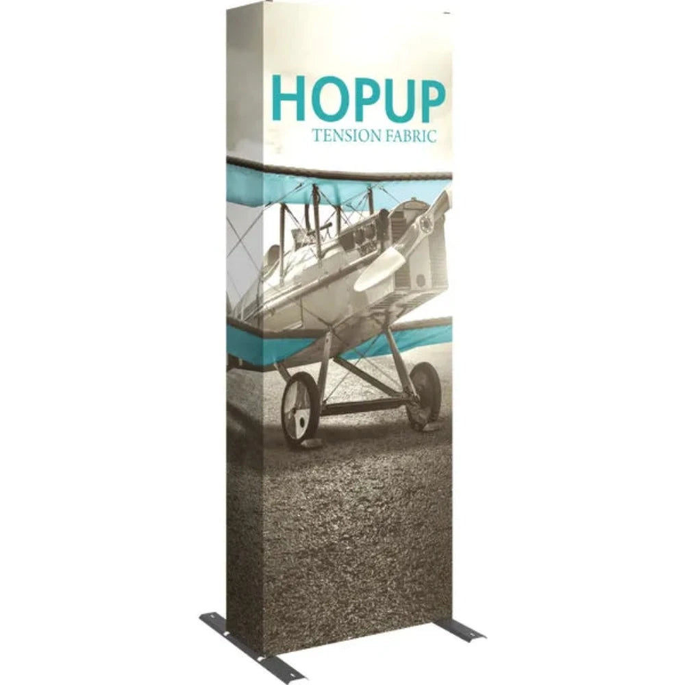 HOPUP 2.5FT STRAIGHT FULL HEIGHT TENSION FABRIC DISPLAY