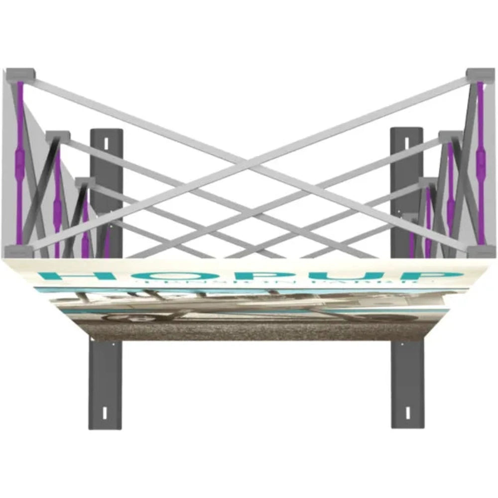 HOPUP 2.5FT STRAIGHT FULL HEIGHT TENSION FABRIC DISPLAY