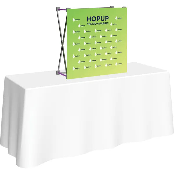 Hopup 2.5ft Straight Tabletop Tension Fabric Display