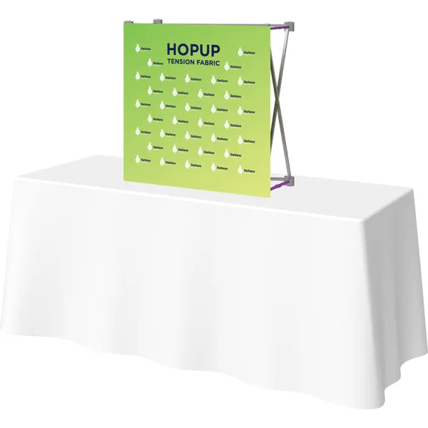 Hopup 2.5ft Straight Tabletop Tension Fabric Display