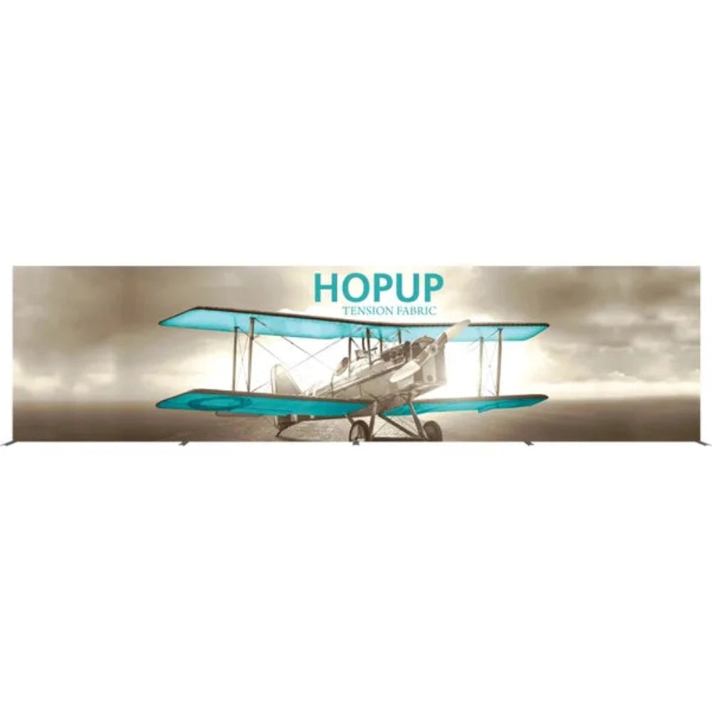 HOPUP 30FT STRAIGHT FULL HEIGHT TENSION FABRIC DISPLAY