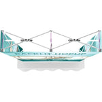 Hopup 5ft Backlit Straight Tabletop Tension Fabric Display