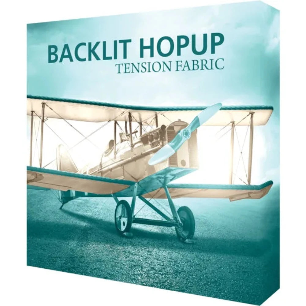 Hopup 5ft Backlit Straight Tabletop Tension Fabric Display