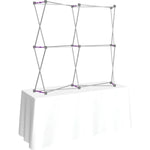 Hopup 5.5ft Curved Square Tabletop Tension Fabric Display