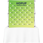 Hopup 5.5ft Curved Square Tabletop Tension Fabric Display