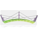 Hopup 5.5ft Curved Tabletop Tension Fabric Display