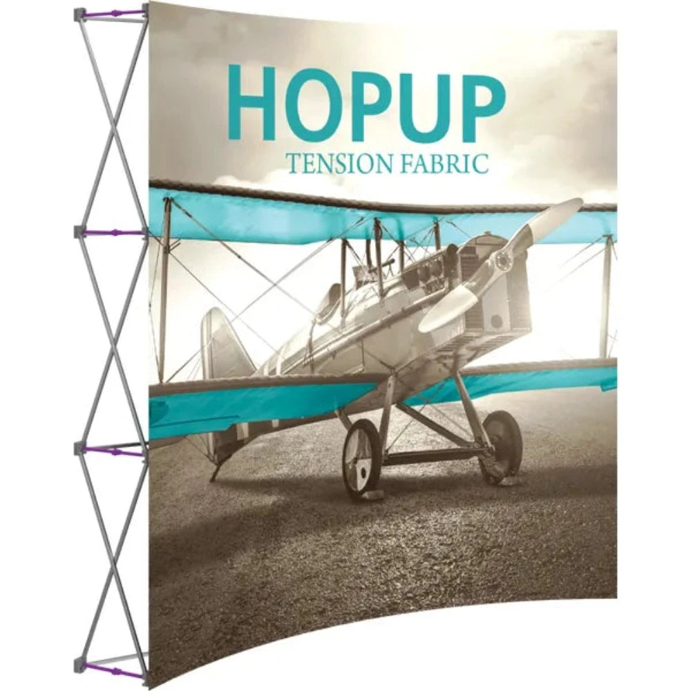 Hopup 7.5ft Curved Full Height Tension Fabric Display