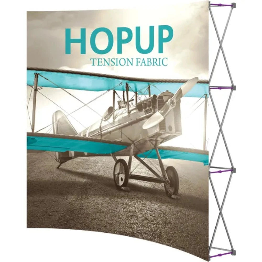 Hopup 7.5ft Curved Full Height Tension Fabric Display