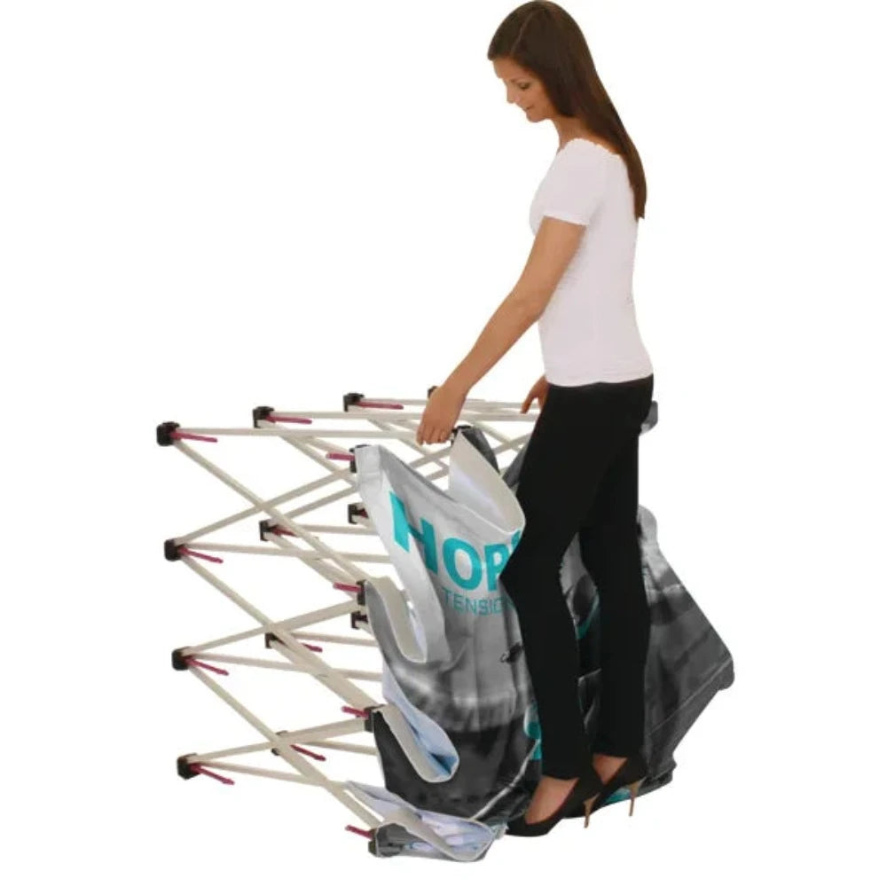 Hopup 7.5ft Curved Full Height Tension Fabric Display