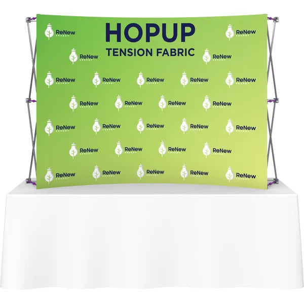 Hopup 7.5ft Curved Tabletop Tension Fabric Display