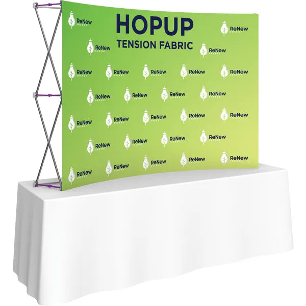 Hopup 7.5ft Curved Tabletop Tension Fabric Display