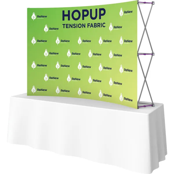 Hopup 7.5ft Curved Tabletop Tension Fabric Display