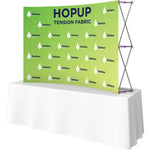 Hopup 7.5ft Curved Tabletop Tension Fabric Display