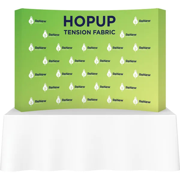 Hopup 7.5ft Curved Tabletop Tension Fabric Display