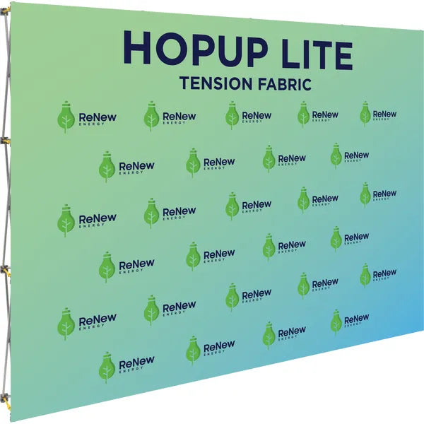 Hopup Lite 10ft Straight Full Height Tension Fabric Display