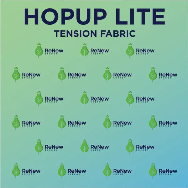 Hopup Lite 8ft Straight Full Height Tension Fabric Display