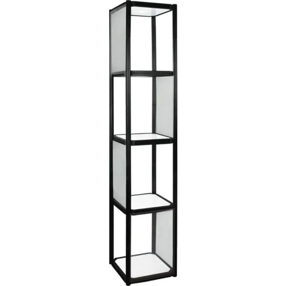 TWIST PORTABLE DISPLAY CABINET WITH 4 SHELVES