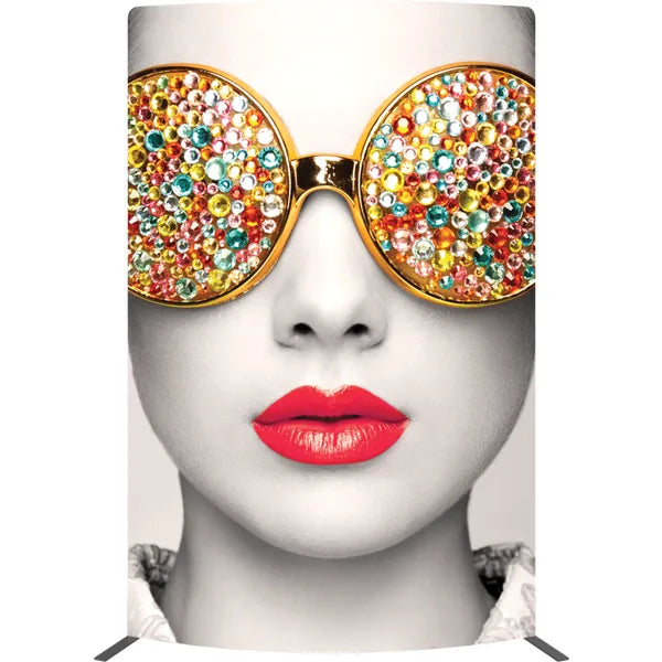 Back Graphic Vector Frame Curved 03 Fabric Banner Display