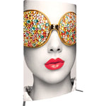 Back Graphic Vector Frame Curved 03 Fabric Banner Display